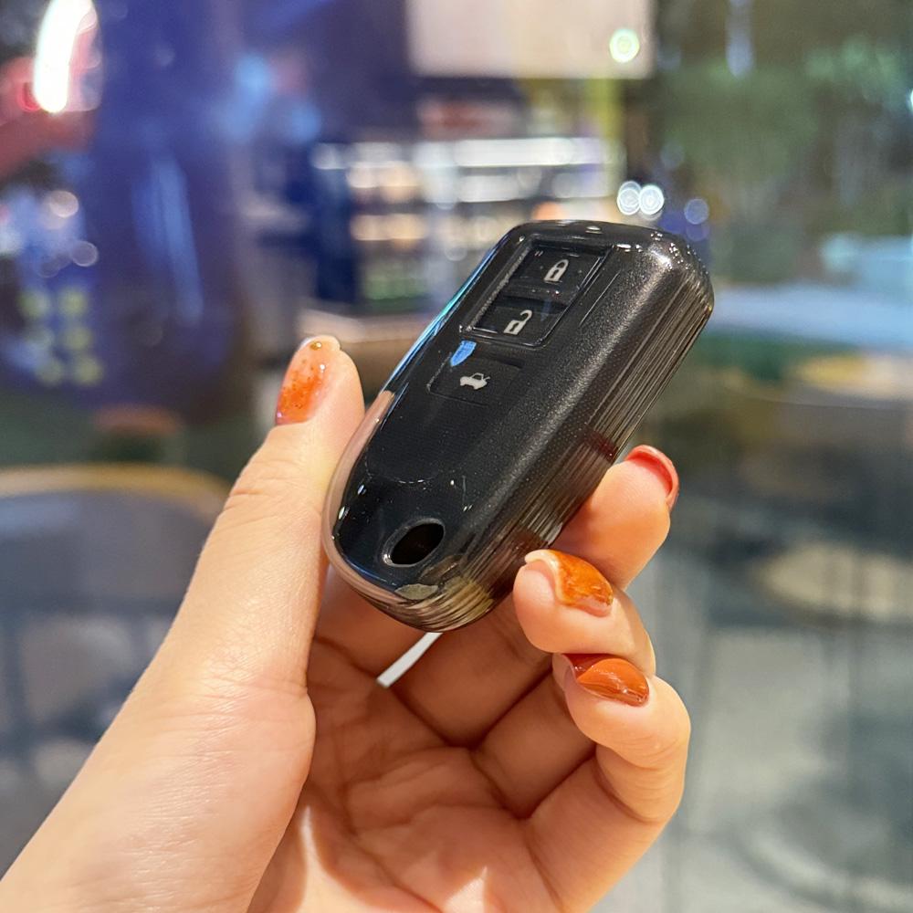 Für Toyota Prado Yaris Vios Previa Protector Shell Keyless Auto Zubehör 2 3 Tasten TPU Auto Schlüssel Fall Abdeckung