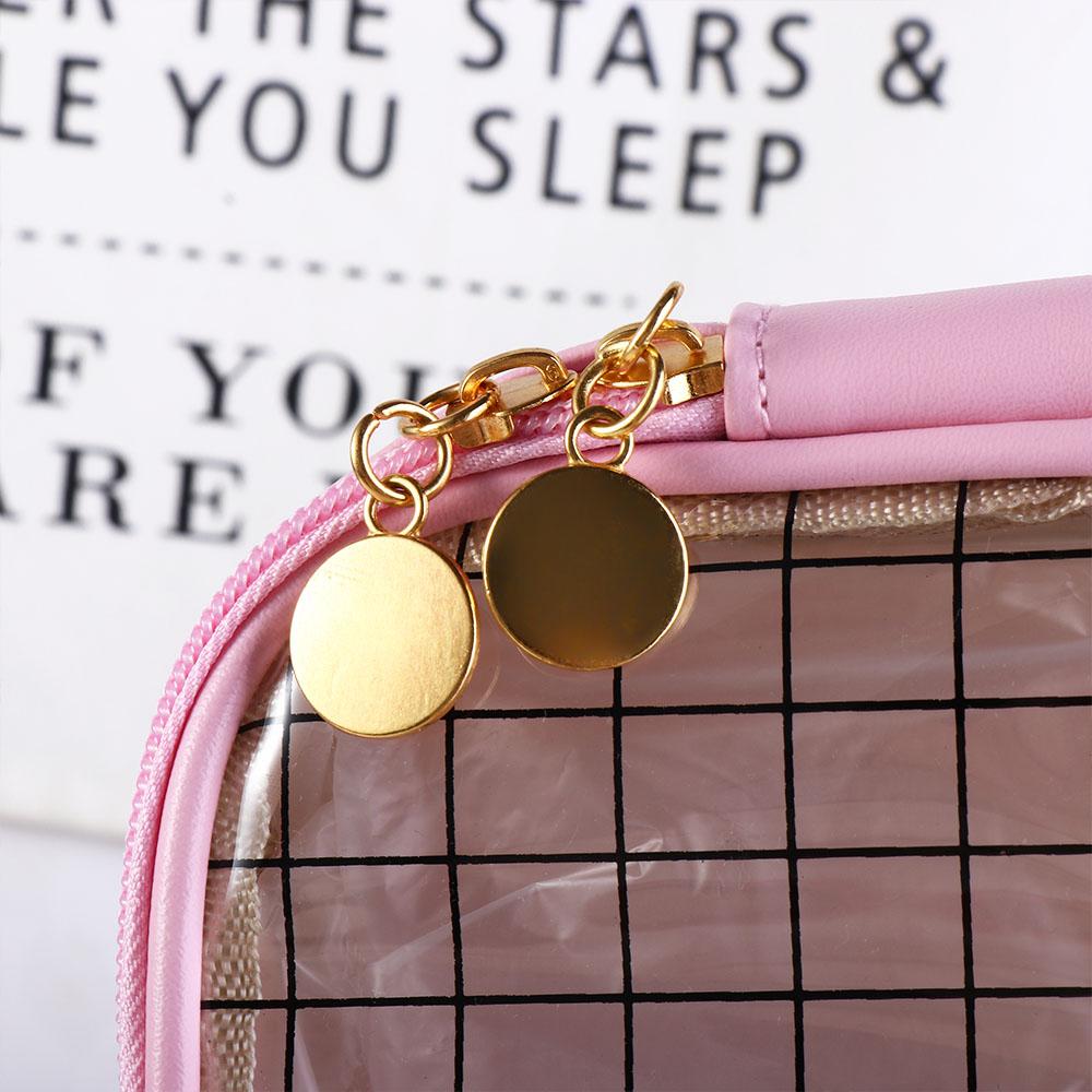 Large Capacity Plaid Printed Student Pencil Pouch Pen Bag Desktop Storage Bags Stationery Bag