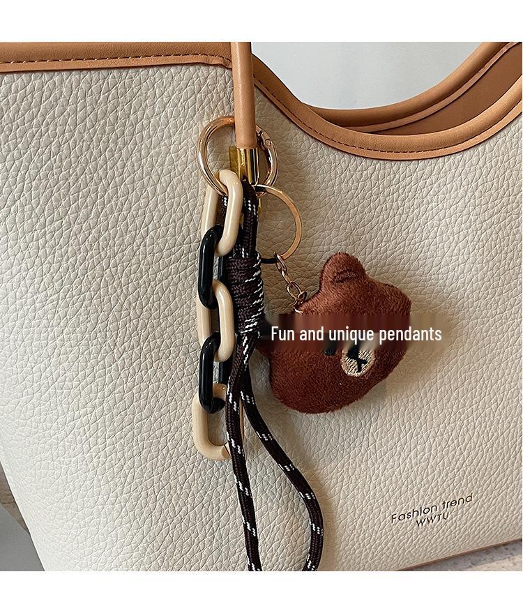 2026 Summer Fashion Trend Large Simple Texture Tote Bag with High Capacity