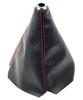 HTharros Shift Boot Universal Cover Black PU Leather Genuine Leather