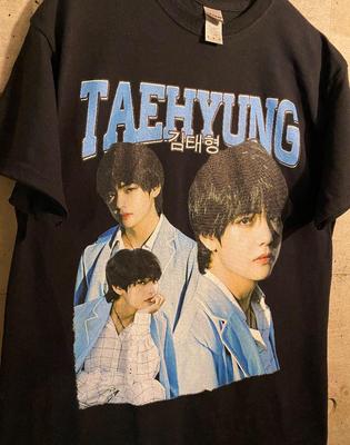 [USED] V Taehyung BTS T-shirt Vintage Layover