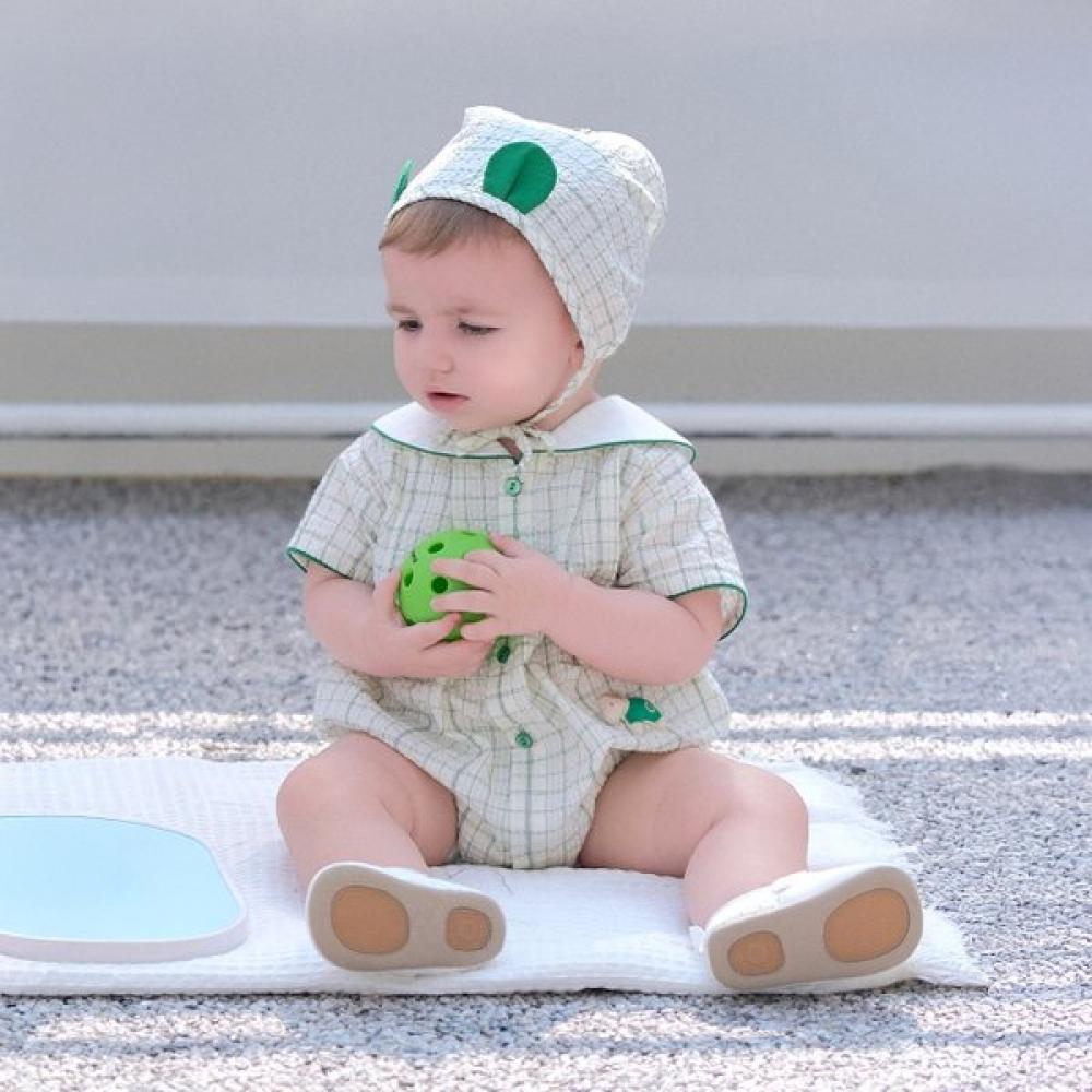 Ettoi Bodysuit Set James Check 07t3 27911 GREEN/6M