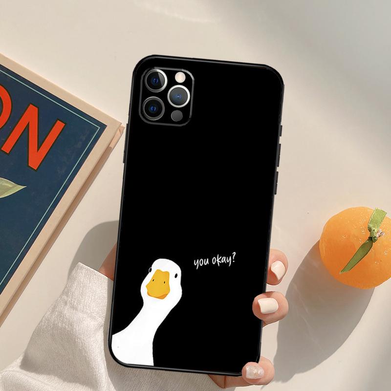 Untitled Goose Duck Game Funda Case For iPhone 16 15 14 Pro Max 11 12 13 Pro Max Mini XR 16 15 Plus 16e Phone Cover