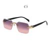 Men's sunglasses, new fashionable sunscreen sunglasses, personalized frameless trimmed sunglasses