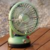 Ventilatore Portatile da Campeggio 1200mAh Ricaricabile con Gancio Appeso Piccolo Ventilatore da Soffitto per Tenda Camper Letto Auto