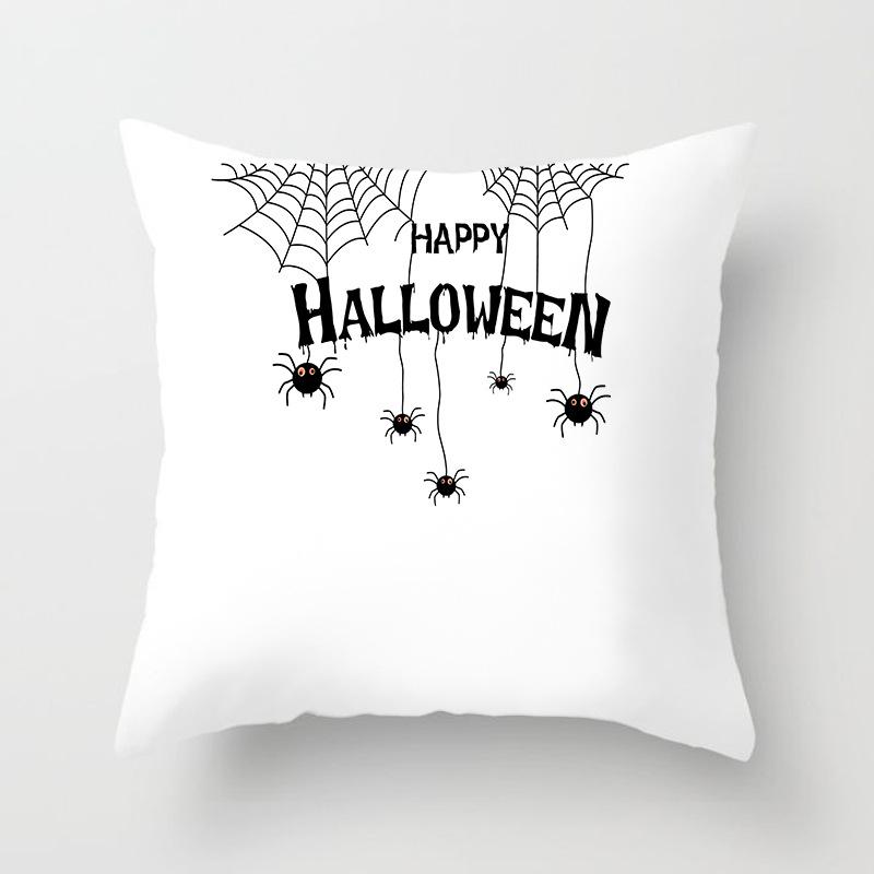 New Halloween Series Peach Leather Velvet Pillowcase Festive Decoration Home Sofa Pillow Cushion Cover