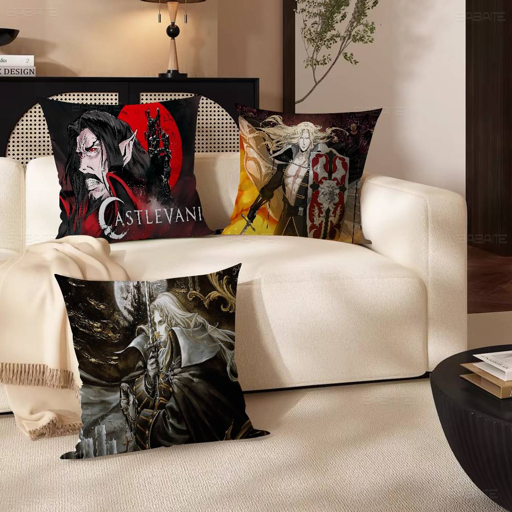 Game C-Castlevanias Symphony Of The Night Cushion Cover Inches Farmhouse Decor Home Throw Pillow Covers For Couch Decorations