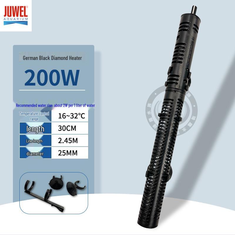 JUWEL Немецкий Черный Бриллиант Регулируемый Аквариумный Нагреватель Термостат для Пресной/Морской воды, Кварцевое стекло