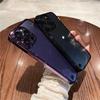 UltraThin Frameless Plated Soft Clear Phone Case For iPhone 15 14 13 12 Pro Max 14ProMax 15 14 Plus Slim Transparent Cover