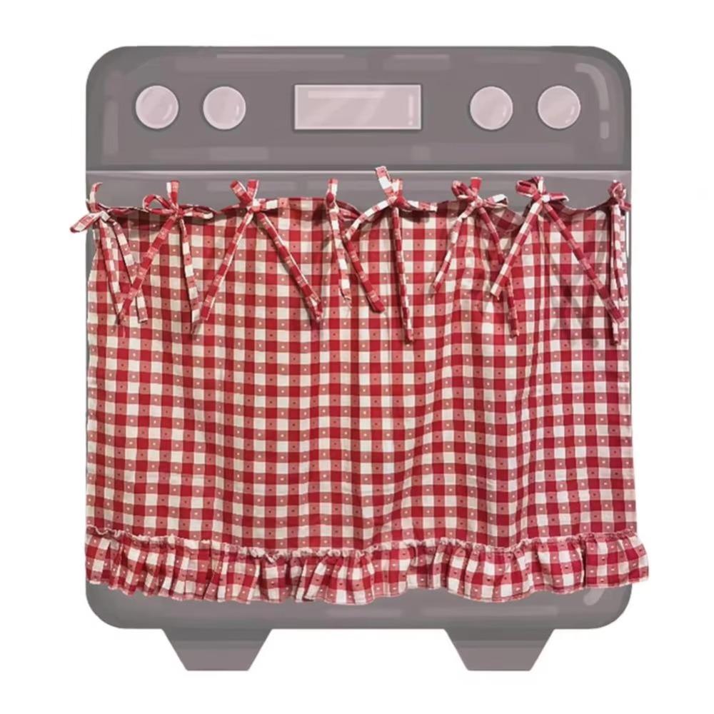 

Handmade Oven Door Curtain Heat-Resistant Oven Cover Stove Cover Skirt Kitchen Decor 61x46cm-Style 3