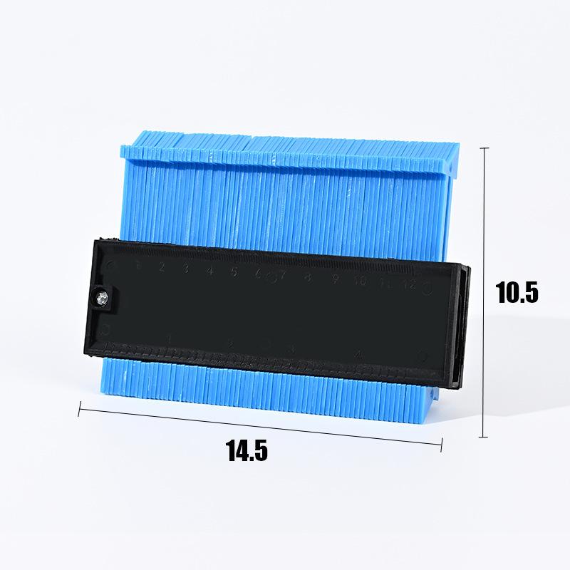 Convenient Contour Gauge Line Copying Ruler Cutting Template for Construction, Woodworking Measuring Ceramic Tiling Tools