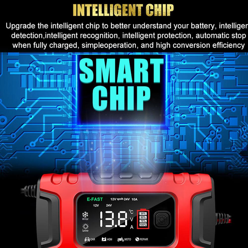 Auto Batterie Reladegerät Maschine Digital Display Motorrad Batterie Reladegerät Automatische Batterie