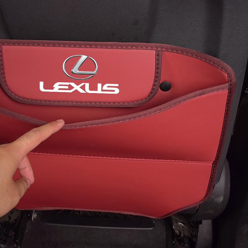 PU Leather Car Seat Backrest Child Anti-Kick Pad For Lexus F SPORT GX460 Ct200h IS250 ES 220D IS200 Fsport GS GX IS LS LX NX RX