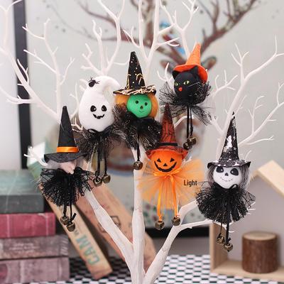 Cartoon Halloween Tüllrock mit Glocke & Kürbis Hexe Hängeornament