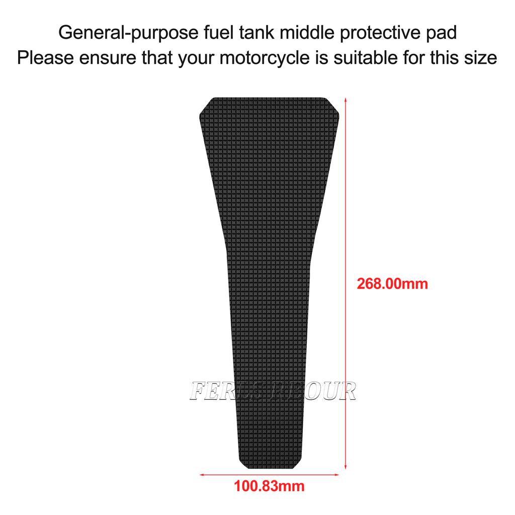 For YAMAHA MT-09 2021-2023 Rubber Motorcycle Tank Protector Anti Scratch Fuel Tank Pad Anti Slip Traction Grip Pad Decal