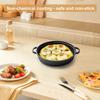 8.7/9.8/11/11.8inch Cast Iron Frying Pan with Double Handles Baking Tray Pre-Seasoned for Bread Baking Outdoor Cooking Camping