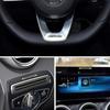 1pcs Letter Emblem Badge for Mercedes Benz AMG Interior Center Console Fob Logo Car Styling Accessory 3D Sticker for C E GLK GLA AVF9