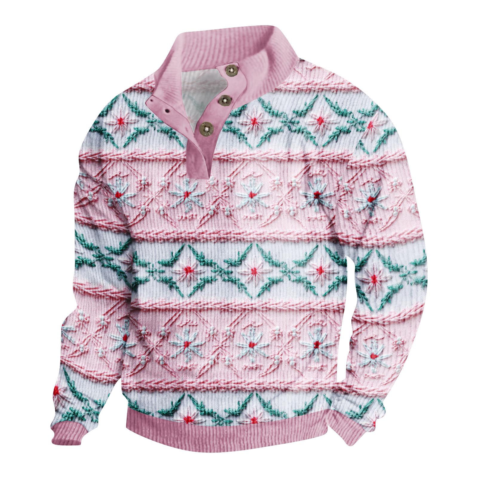 

Мужская вельветовая рубашка на пуговицах с рождественским принтом XL арбуз красный