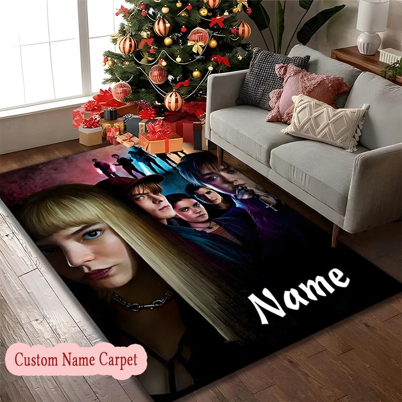 [1pc Dalmatian Carpet] Custom Name Area Rug for Home and Game Room Use, Soft Indoor Sofa Chair Mat