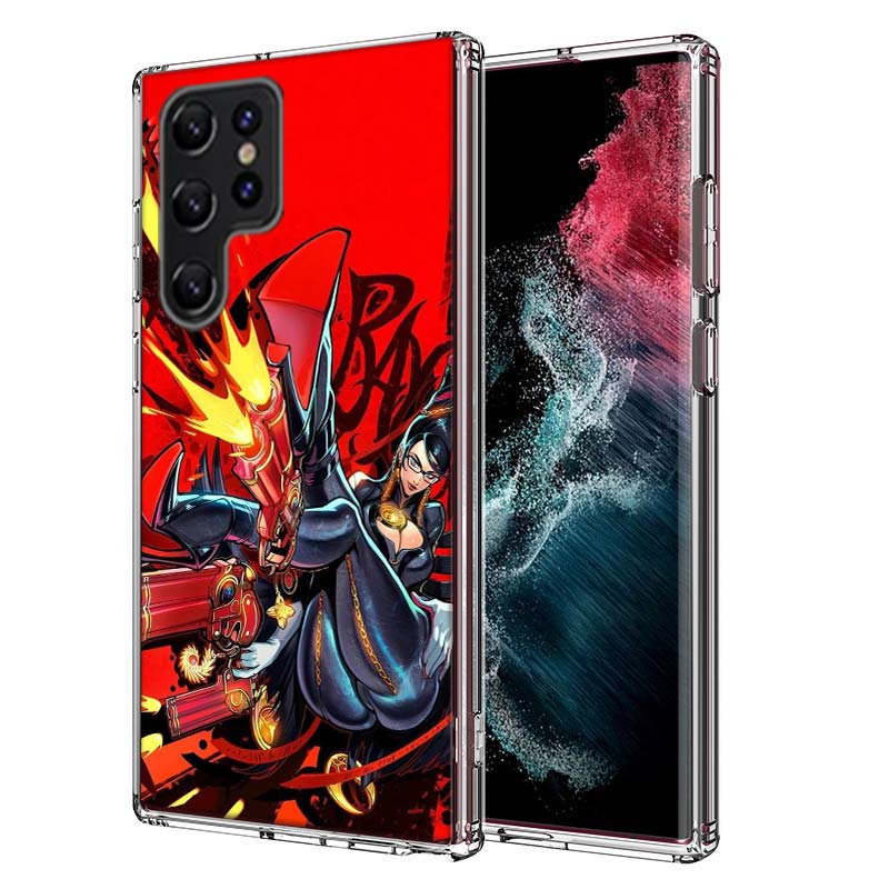 Bayonetta Capa Phone Case For Samsung S26 Ultra S25 Edge Galaxy S23 S21 S20 S24 FE S22 S10 Plus Cover Clear TPU Shell Coque with