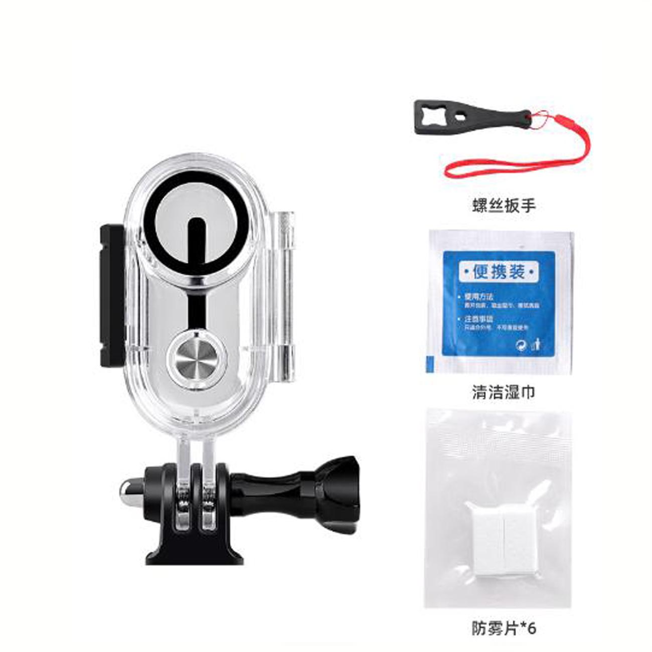 

40M Waterproof Underwater Housing Case for Insta360 GO 3, Transparent PC Material with Base Adapter & Screw