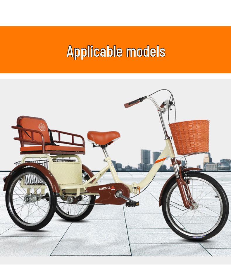 Eldre Trehjulssykkel Helt Aluminium Bremsehåndtak med Forlenget Anti-Rull Håndtak og Parkeringsfunksjon