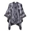 European and American Style Women's Scarf Fashion Leopard Shawl Autumn and Winter Pashmina Large Split Cape Thicken Warm Cloak