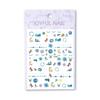 Thin self-adhesive nail stickers Christmas Joyful Nail No. 1209