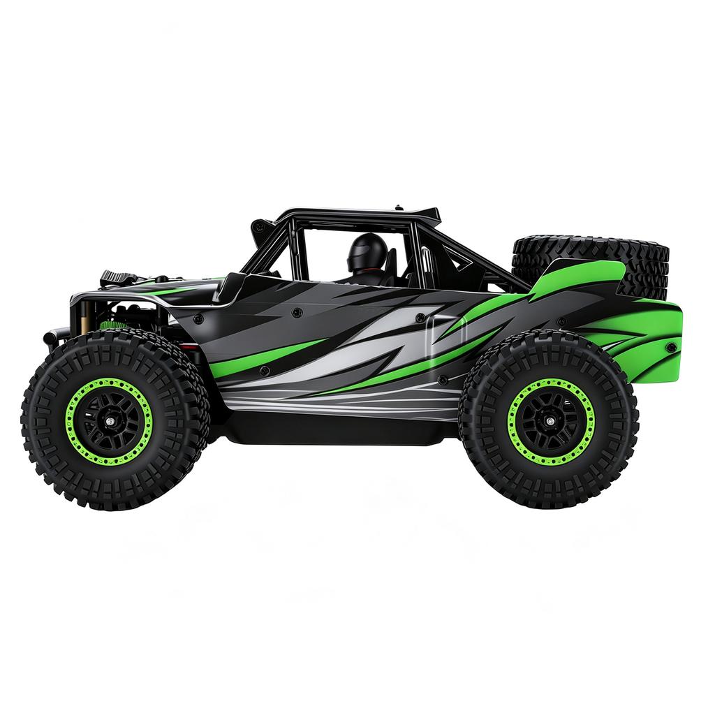 1 18 Scale RC Car, 2.4GHz 4WD 45 Km h High Speed Off Road Remote Control Vehicle with LED Lights