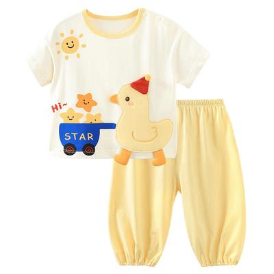 Youqi Baby Unisex Summer Short Sleeve Pants Set