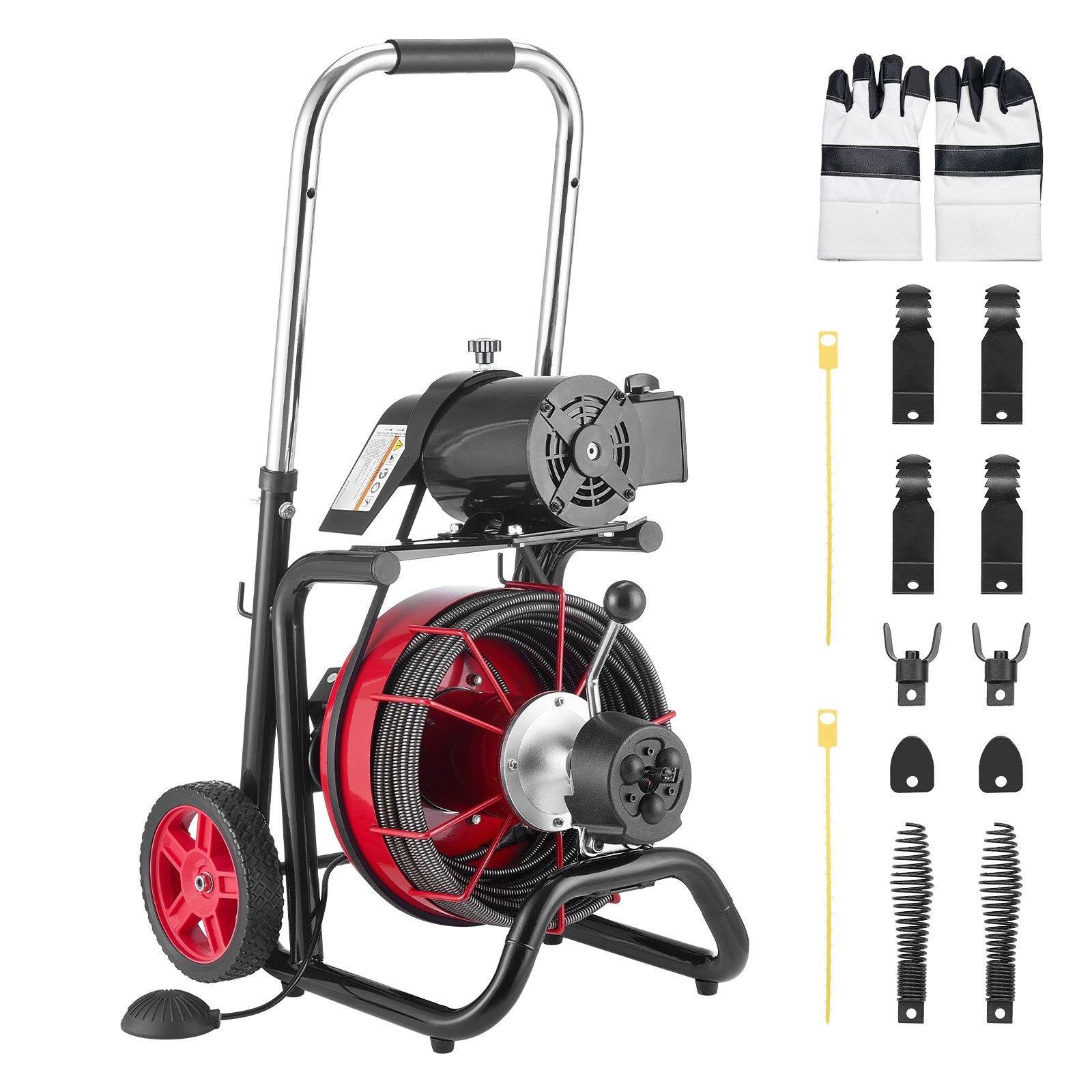 VEVOR Drain Cleaner Machine 30m x