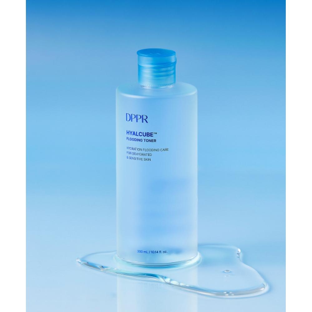 Dppr Hydrating Set Hyalcube Flooding Toner + Flooding Serum + Flooding Cream + 1