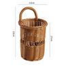 Rattan Weaving Chopstick Cage Wall Mounted Simulated Flower Decoration Hanging Basket Kitchen Tableware Storage Holder