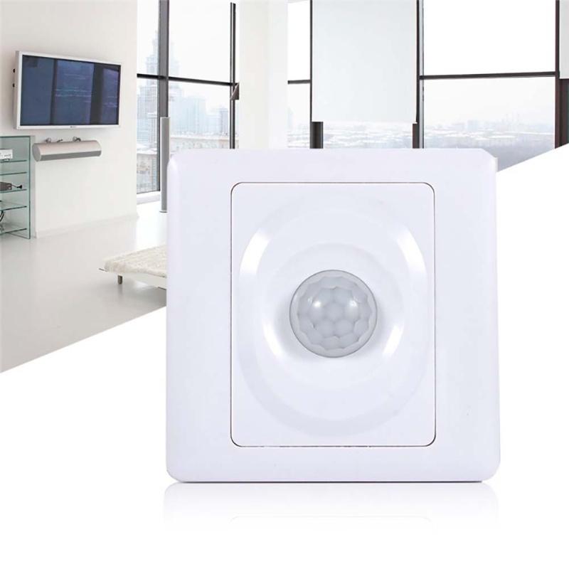 220V Automatic Infrared PIR Body Motion Sensor Switch Wall Mount LED Night Light