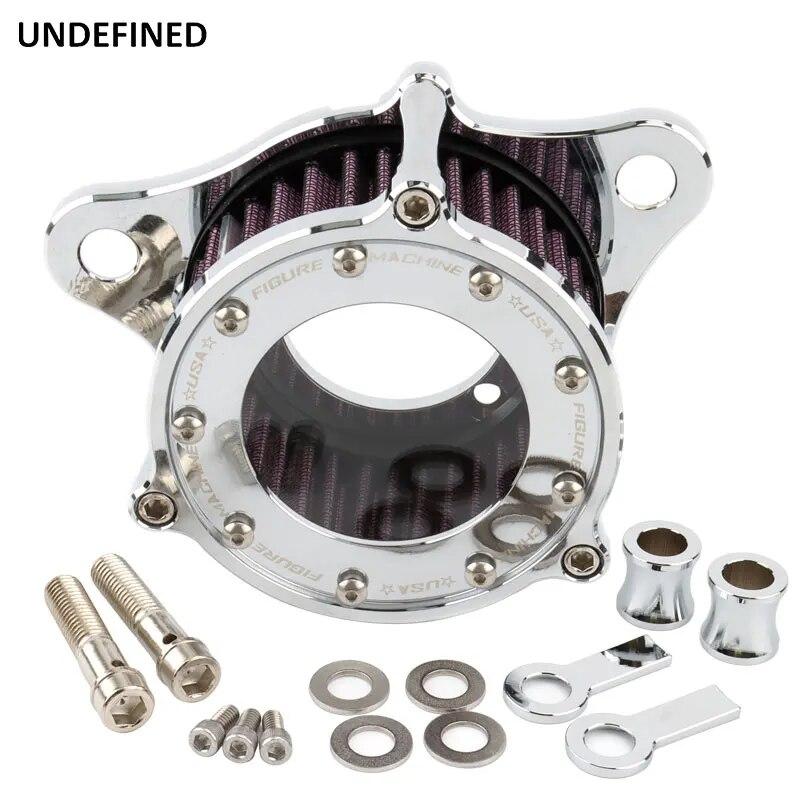 

Хромированный комплект системы очистки впускного воздушного фильтра мотоцикла для Harley Sportster XL883 XL1200 Iron 883 48 72 Seventy Two 1991- Chrome