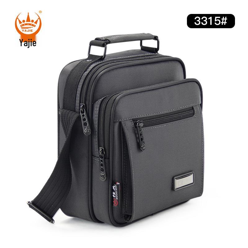

Men s Waterproof Oxford Canvas Crossbody Shoulder Bag - Casual Multi-Layer Vertical Handbag