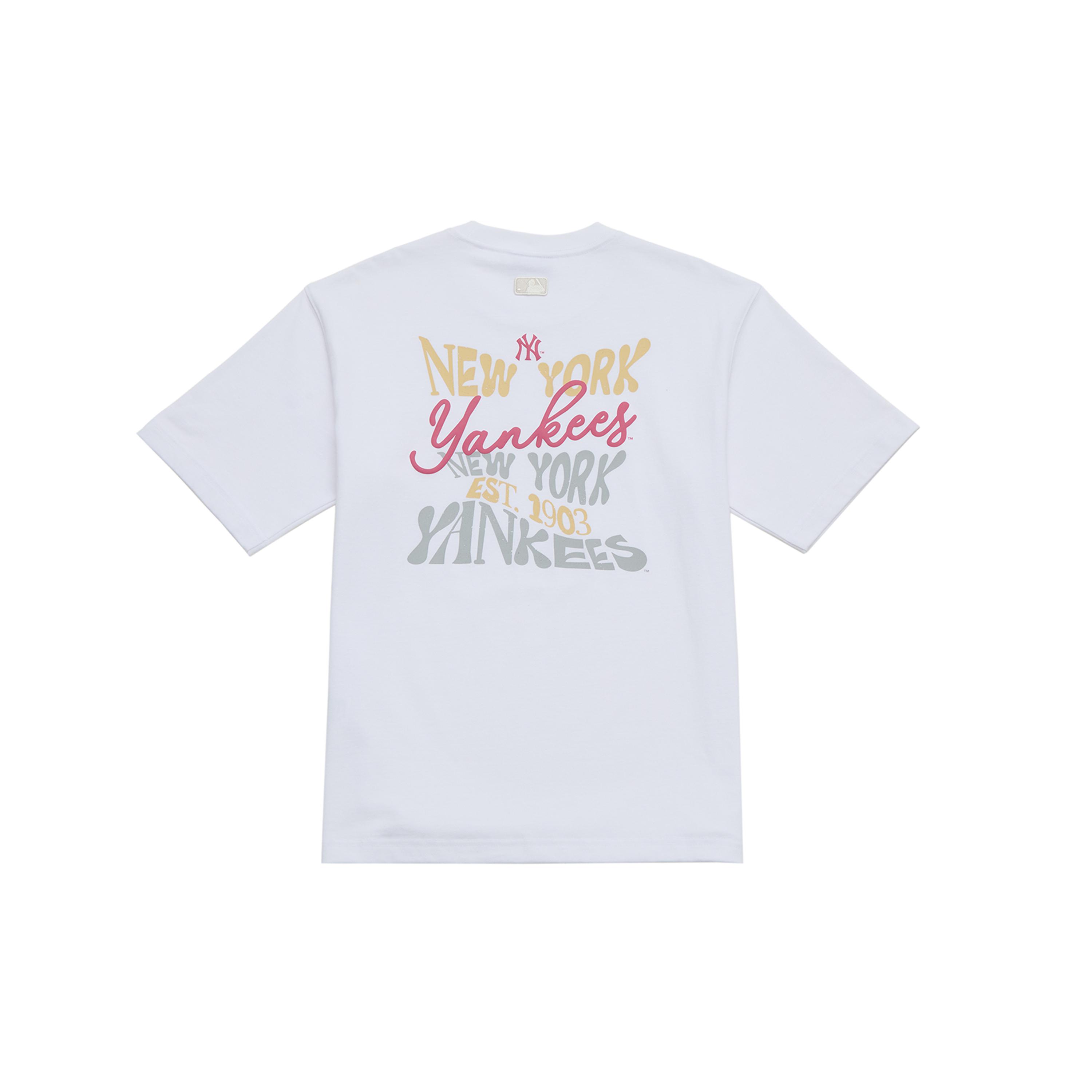MLB New York Yankees Basic Collection SS26 T Shirt Unisex 3ATSB6163-50WHS S