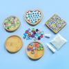 Bamboo Coaster & Placemat DIY Kit for Kids - Square & Round Mosaic Base