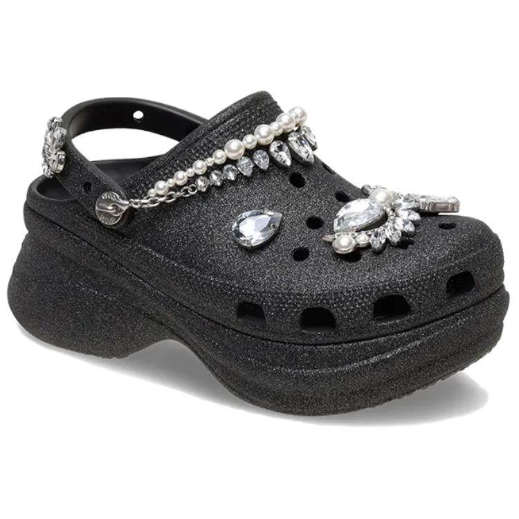 Crocs Stylish Versatile Hole Shoes Women Footwear Black 211978-001