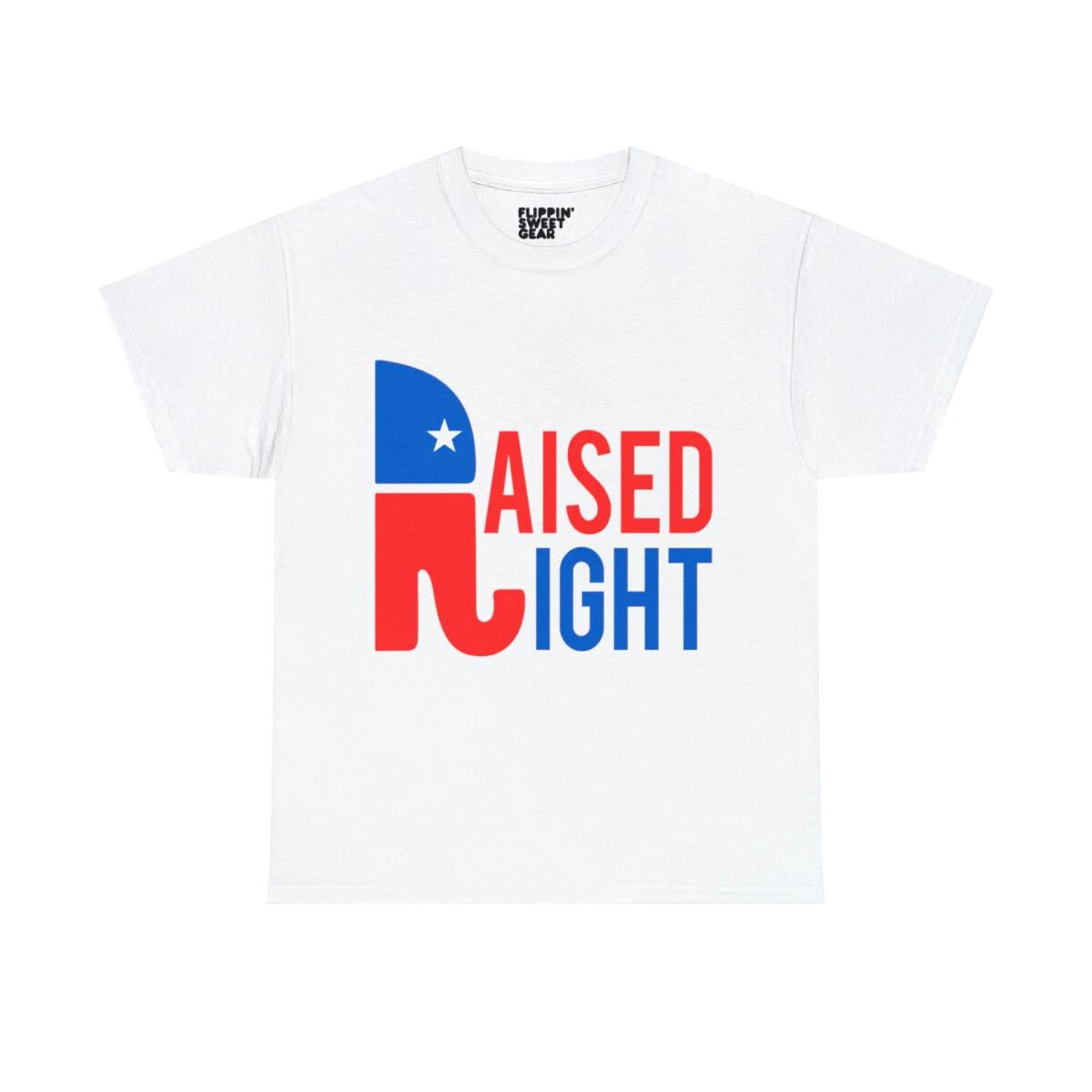 Raised Right Conservative Republican Graphic Tee Shirt 2XL