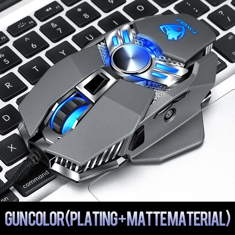 2025 New Professional Wired Gaming Mouse 3200 DPI Gaming Mice Silent Mouse For Notebook Laptop/PC RGB Backlit Universal