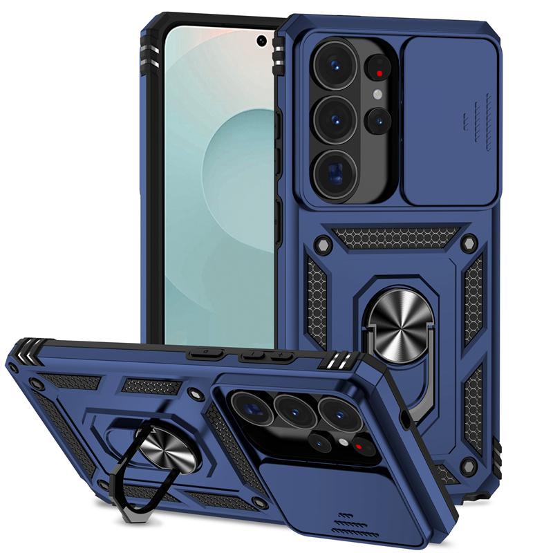 Slide Lens Case For Samsung Galaxy S26 Ultra Cover Samsung Galaxy S26 Ultra Coque Fundas Military Magnet Holder Phone Bumper