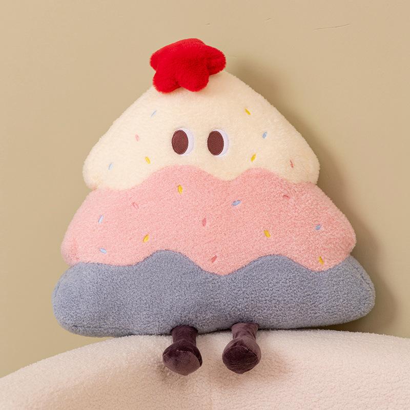 Girl Heart Soft Cake Tree Pillow Blanket Plush Toy Pine Tree Doll Girl Office Nap Blanket Rag Doll