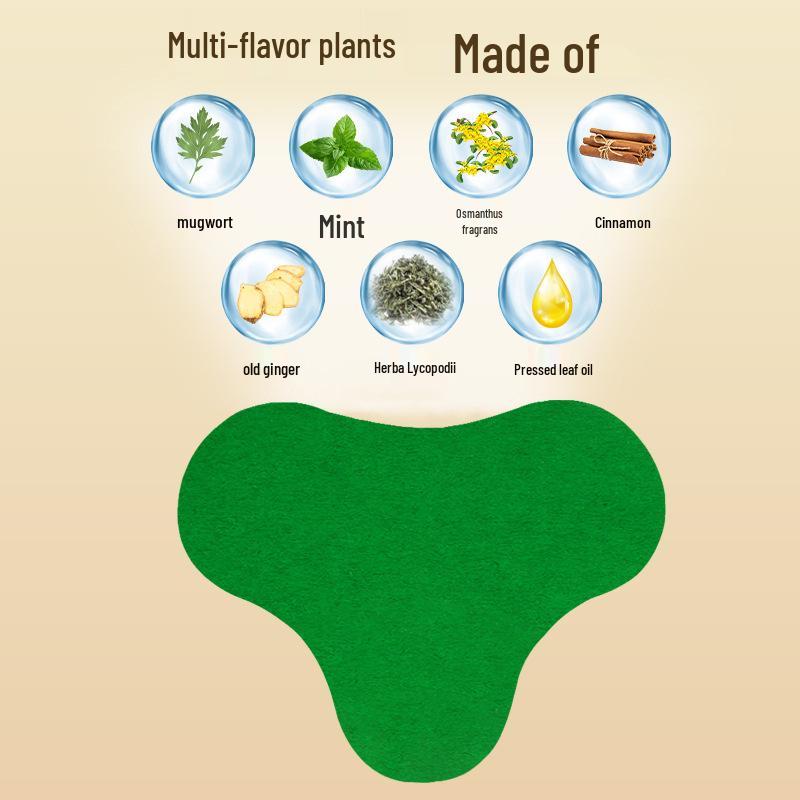 Mugwort Herbal Abs Patch: Acupoint & Navel Patches for Belly Heat Therapy