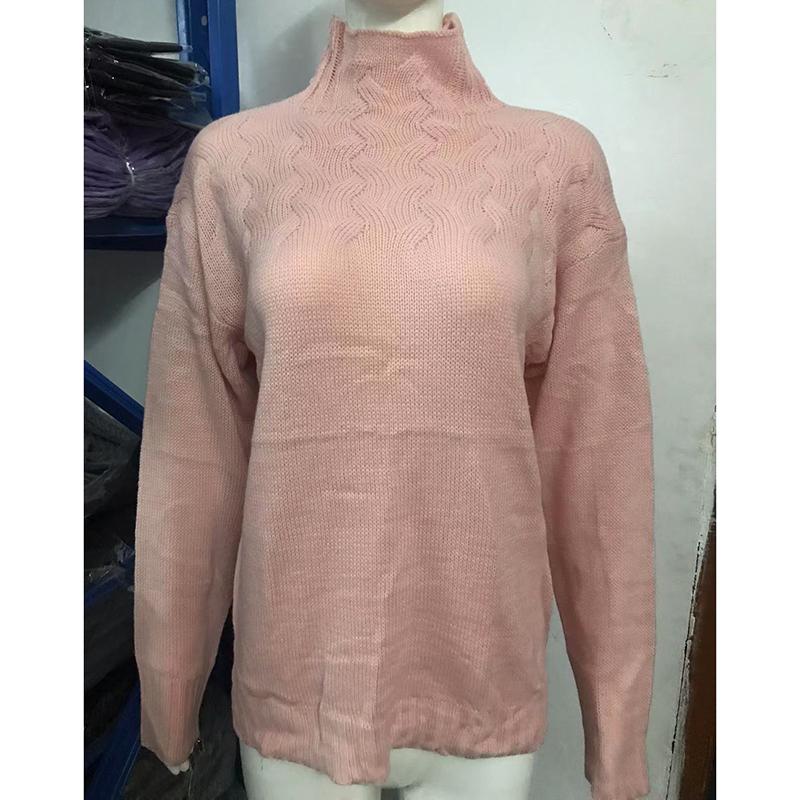Fashion Long Sleeve Warm Turtleneck Knitted Sweater for Women Autumn and Winter Casual Pullover Sweaters Ladies Elegant Plus Size Solid Jumpers 25115