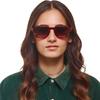 Trending Square Sunglasses Women Men Vintage Clear Lens Punk Shades UV400 Protection Rivet Frame Sun Glasses