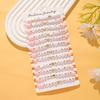 WTEMPO Junggesellinnenabschied Hen Party Braut Brautjungfer TEAM BRAUT Buchstaben Mehrschichtig Gestapelt Elastisch Weiche Keramik Armband Set Damen Armbänder