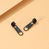 1 Pair Stud Earrings Zipper Shape Plated Jewelry Cartoon Candy Color Ear Studs for