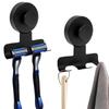 Damage-Free Stainless Steel Razor Rack Powerful Vacuum Suction Hanging Razor Stand  Bathroom Use