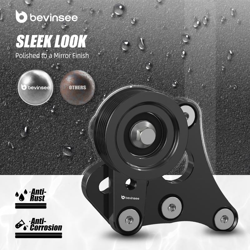 For LS Truck Manual Belt Tensioner w/Pulley, for Cadillac Escalade, for Chevrolet Tahoe, for GMC Sierra/Yukon, for Hummer H2